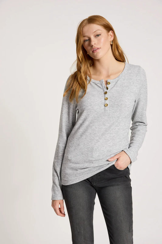 eb+ive Rumi Long Sleeve Top-Marle