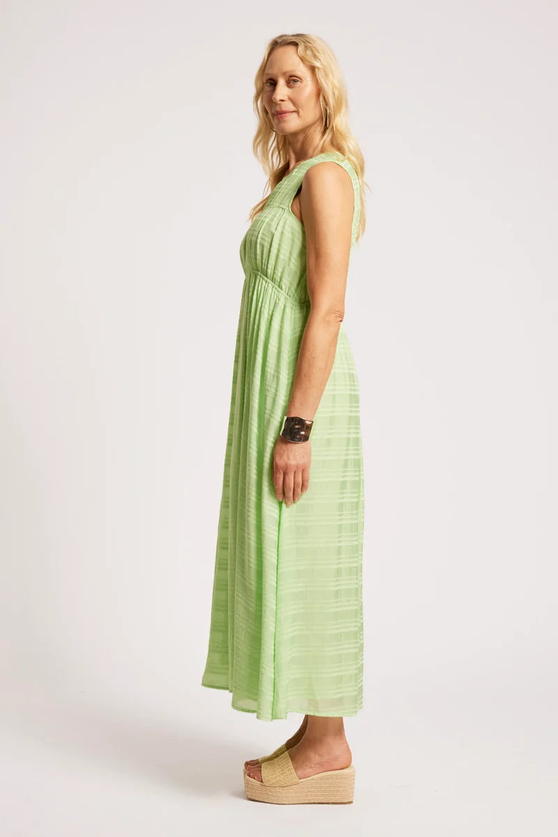 Eb+Ive Ruched Maxi Dress Mint
