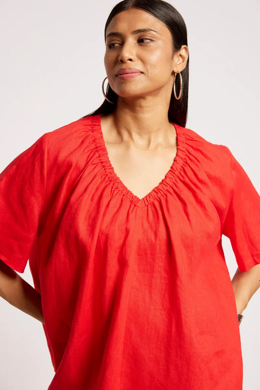 Eb+Ive Cove Relaxed Top Aperol OS