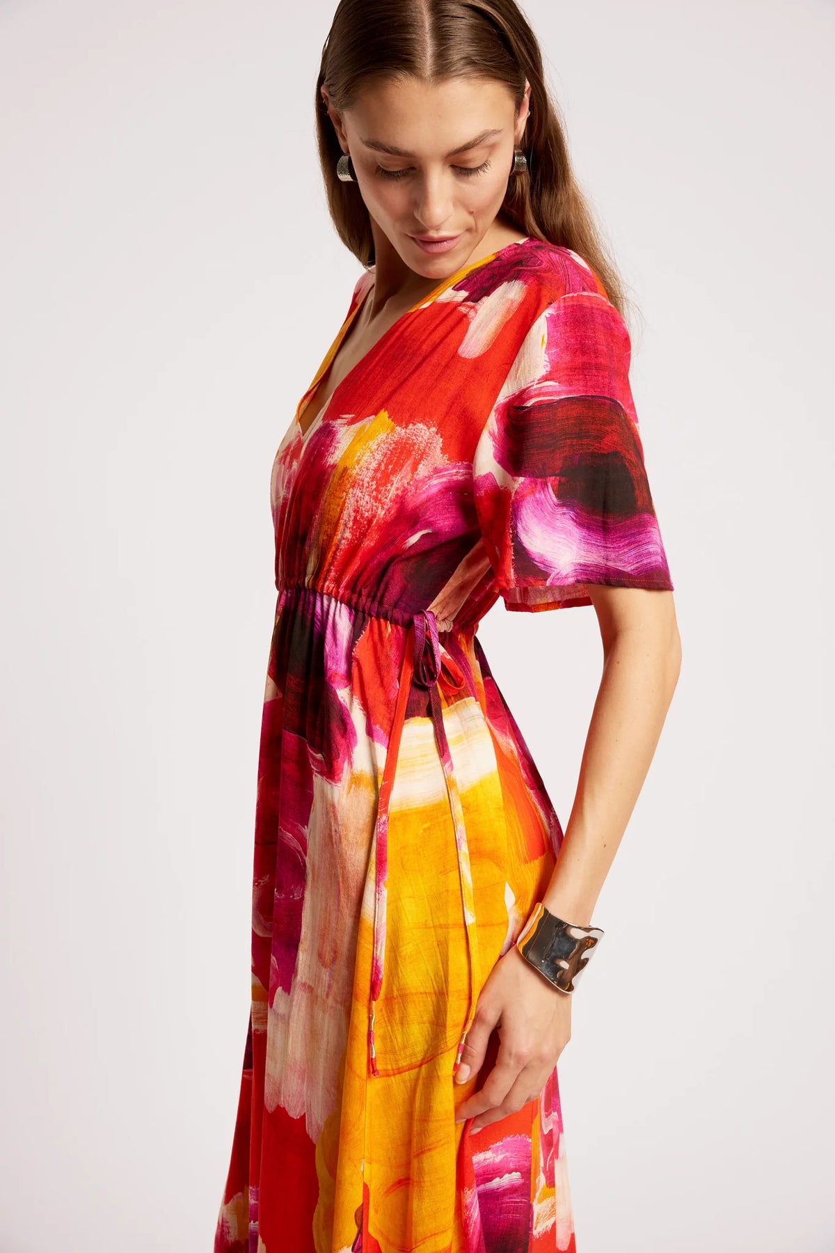 Eb+Ive Palmera Tie Maxi Dress Solara