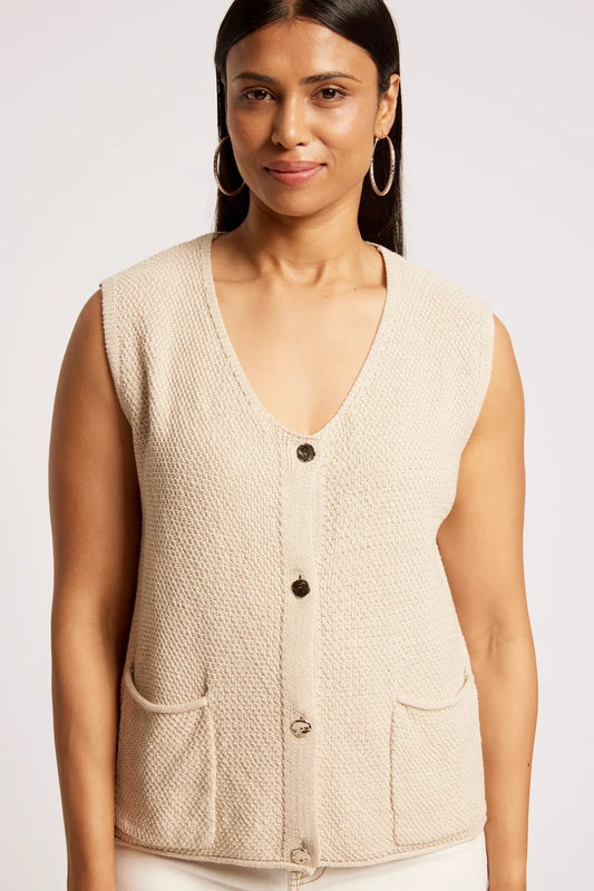 Eb+Ive Maris Knit Vest Tusk