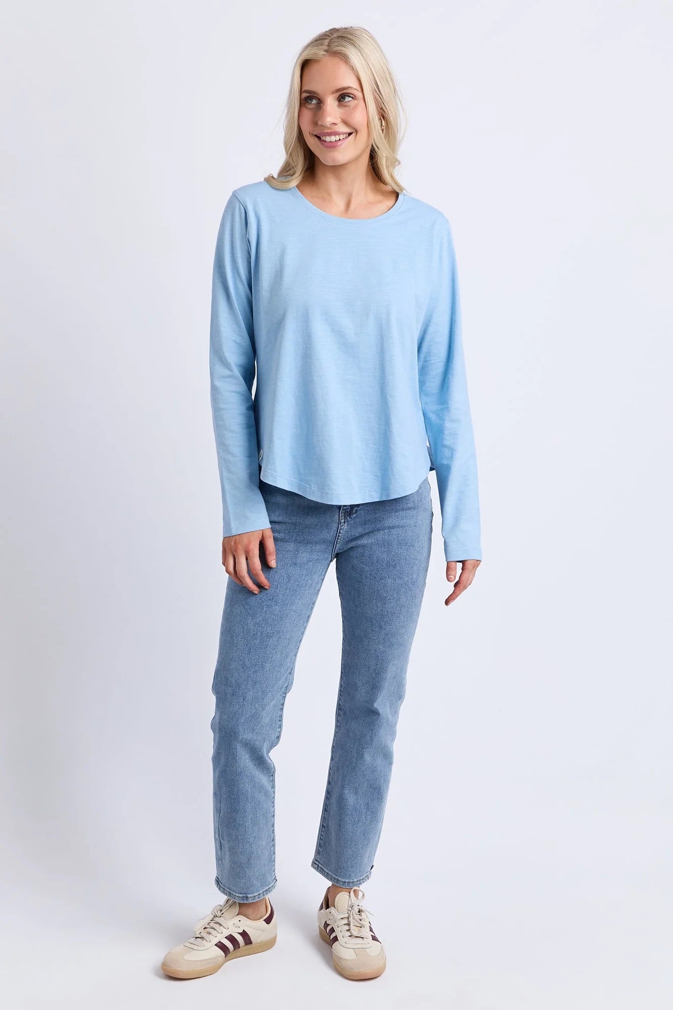 Elm Everyday L/S Tee Light Blue