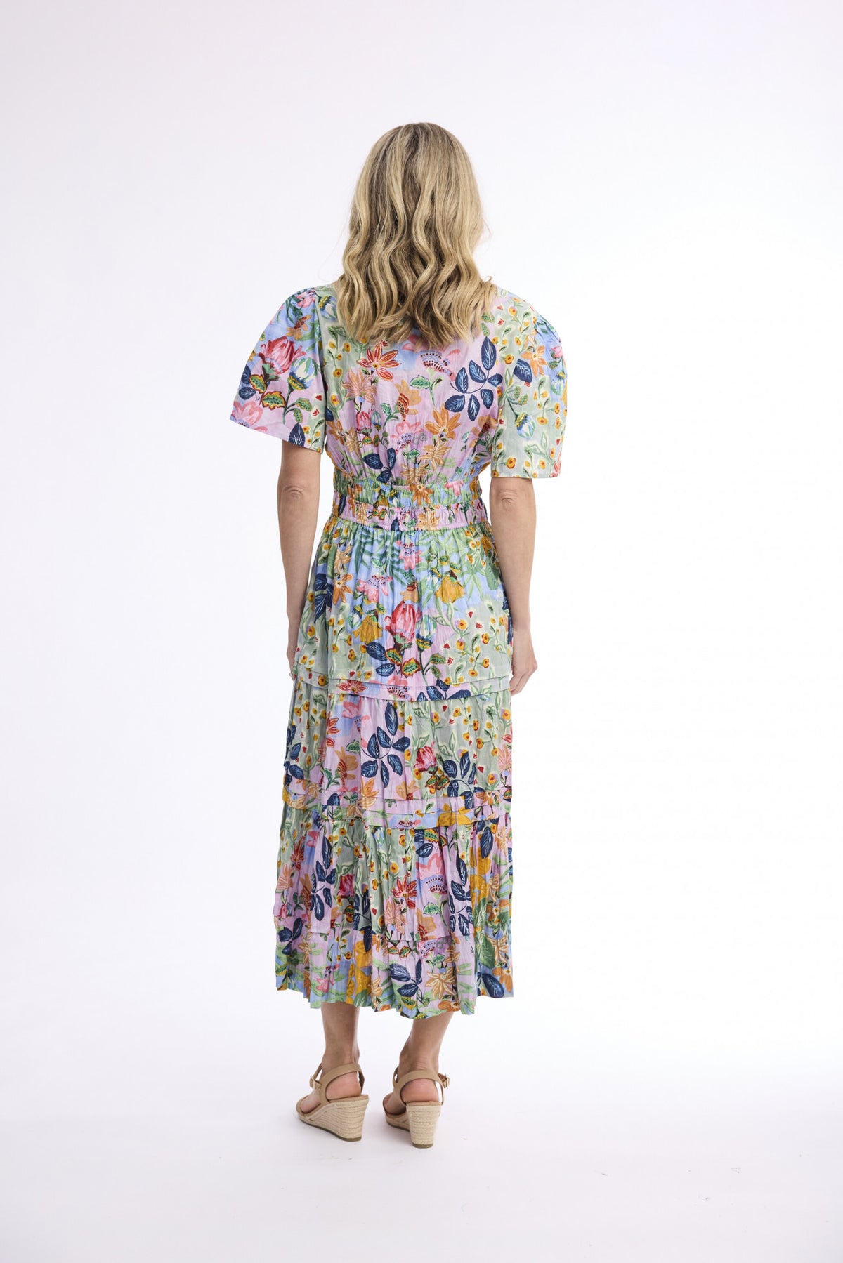 Orientique Sur Mer Dress Maxi SS Print