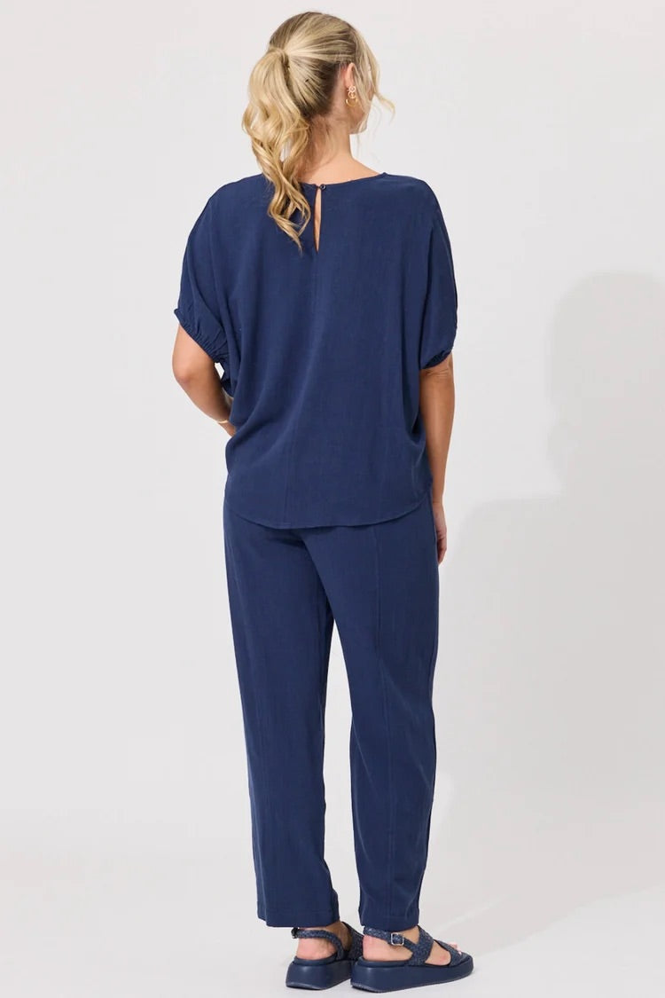 Lemon Tree Angela Pants French Navy