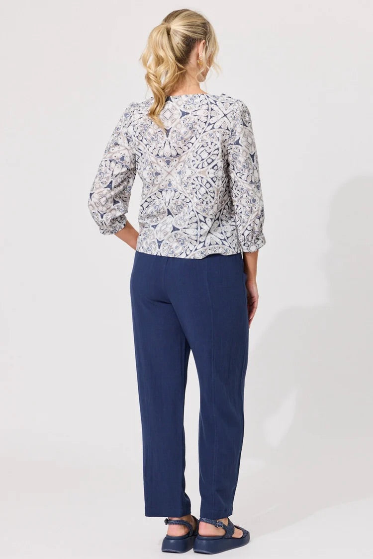 Lemon Tree Lolita Top Mosaic Print
