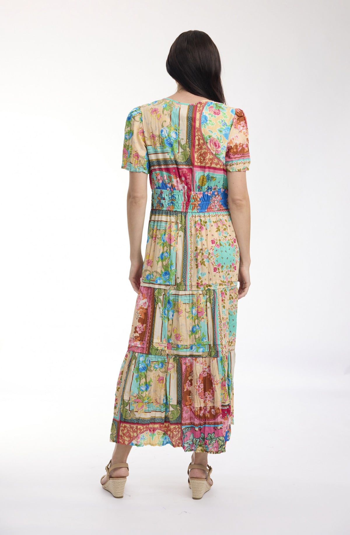 Orientique Foulard Fleurs Maxi Dress