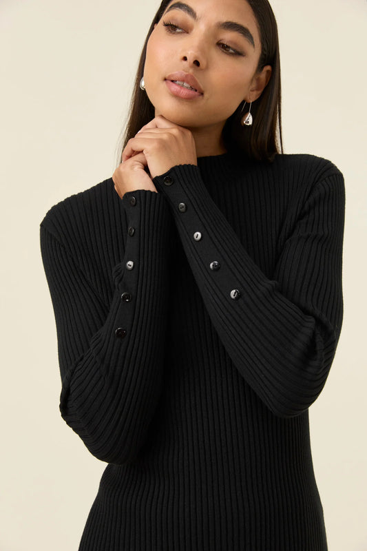 Isle of Mine Juno Knit Top- Onyx