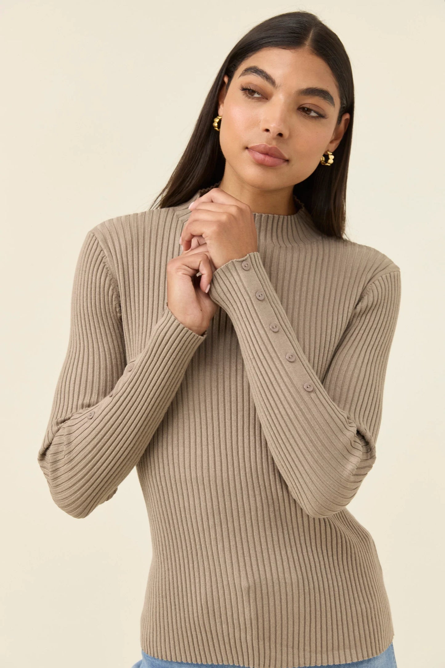 Isle of Mine Juno Knit Top- Stone