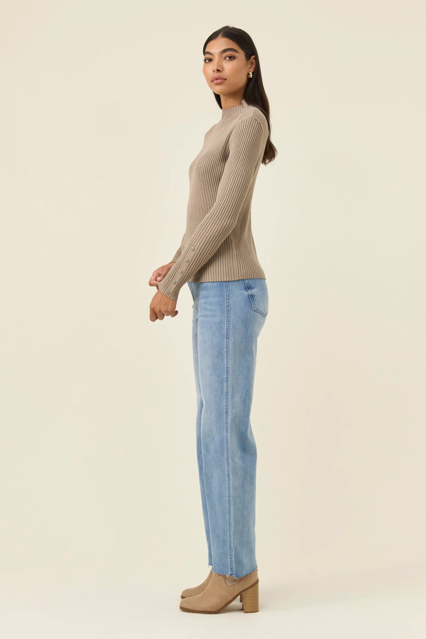 Isle of Mine Juno Knit Top- Stone