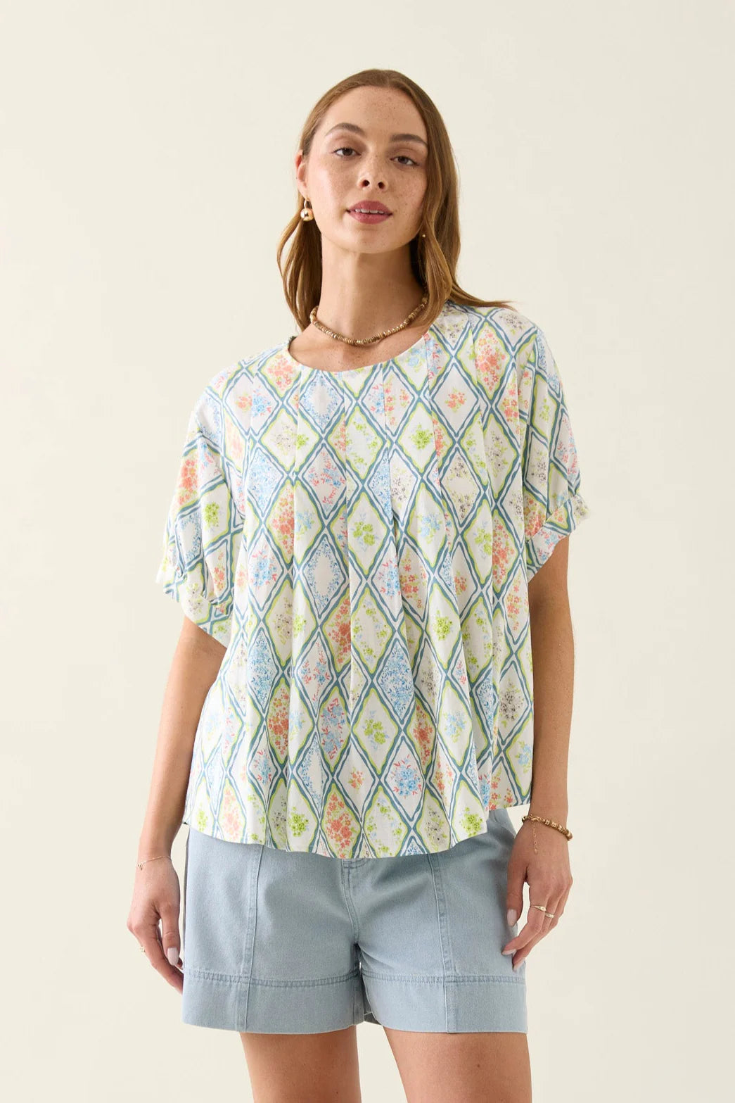 Isle of Mine Ingrid Pleat Top-Tile