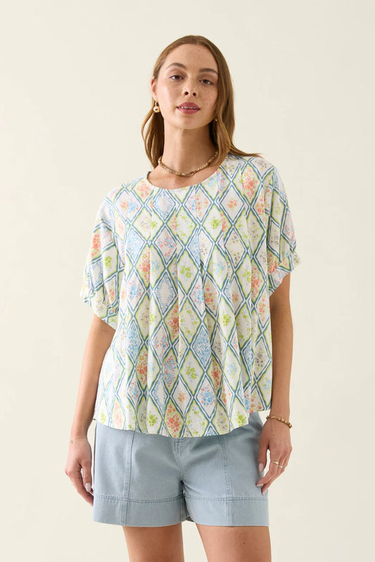 Isle of Mine Ingrid Pleat Top-Tile