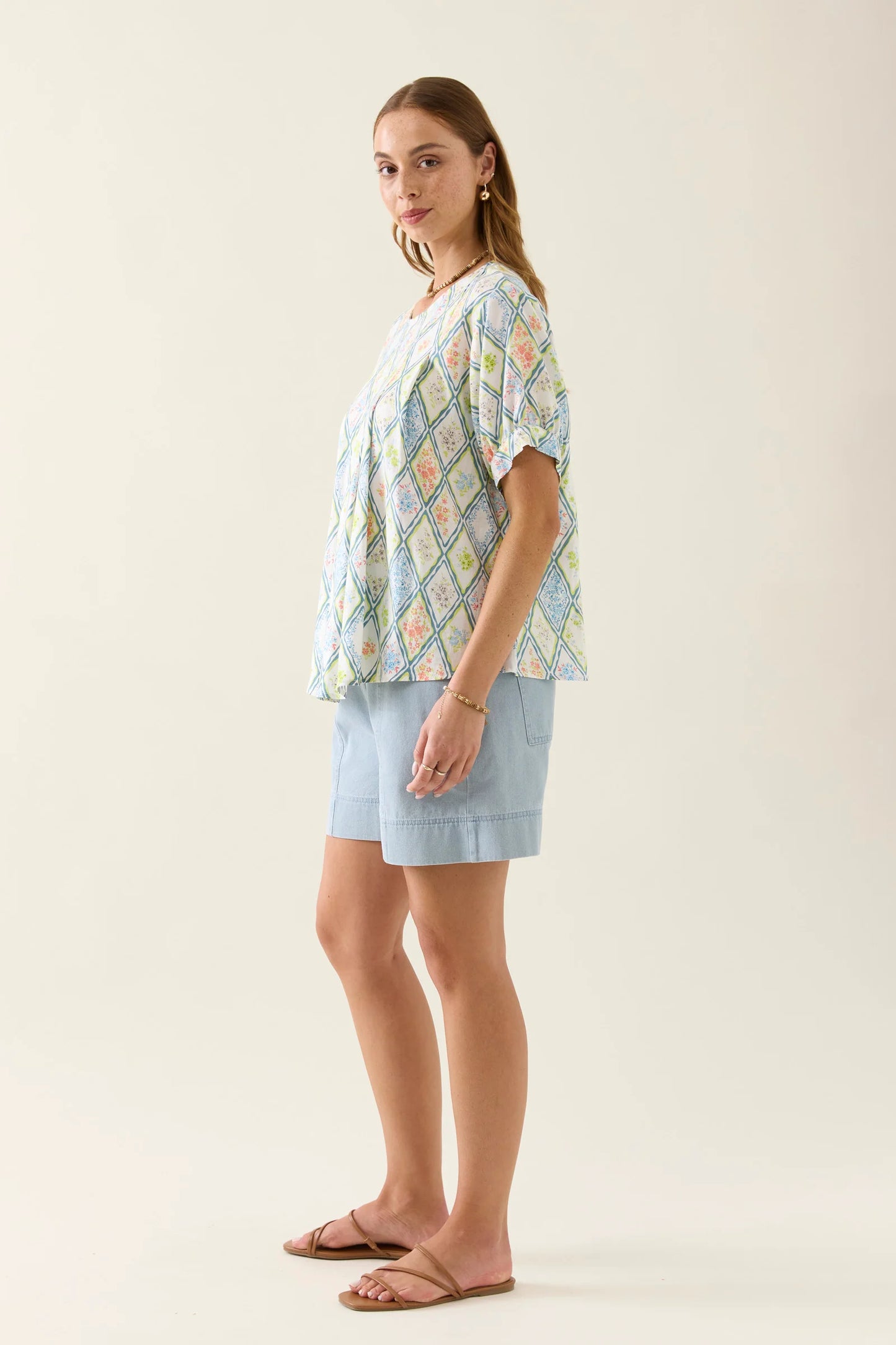 Isle of Mine Ingrid Pleat Top-Tile