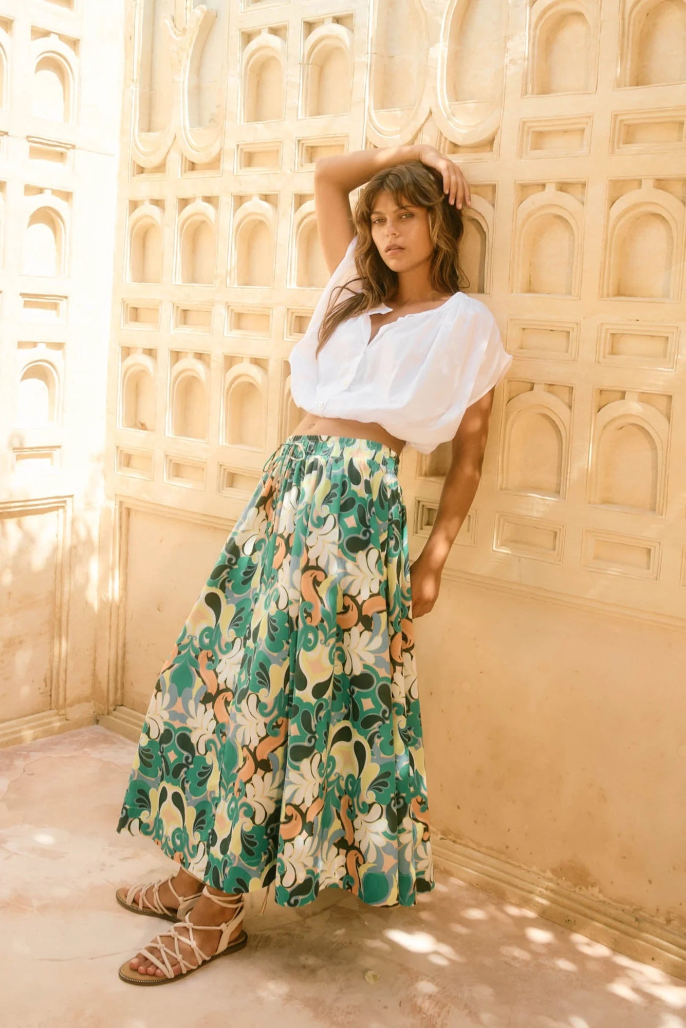 Isle of Mine Aurora Maxi Skirt-Paisley