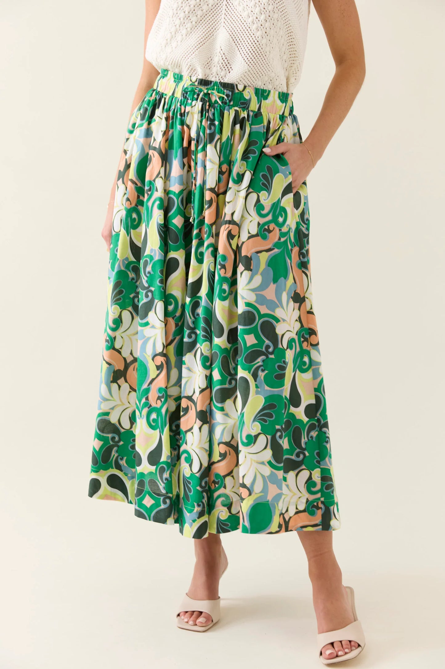 Isle of Mine Aurora Maxi Skirt-Paisley