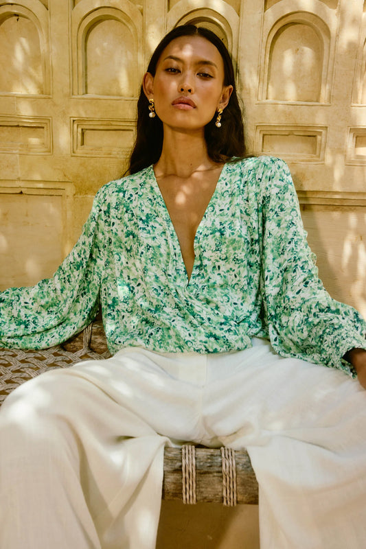 Isle Of Mine Oline Cropped Top-Jasmine