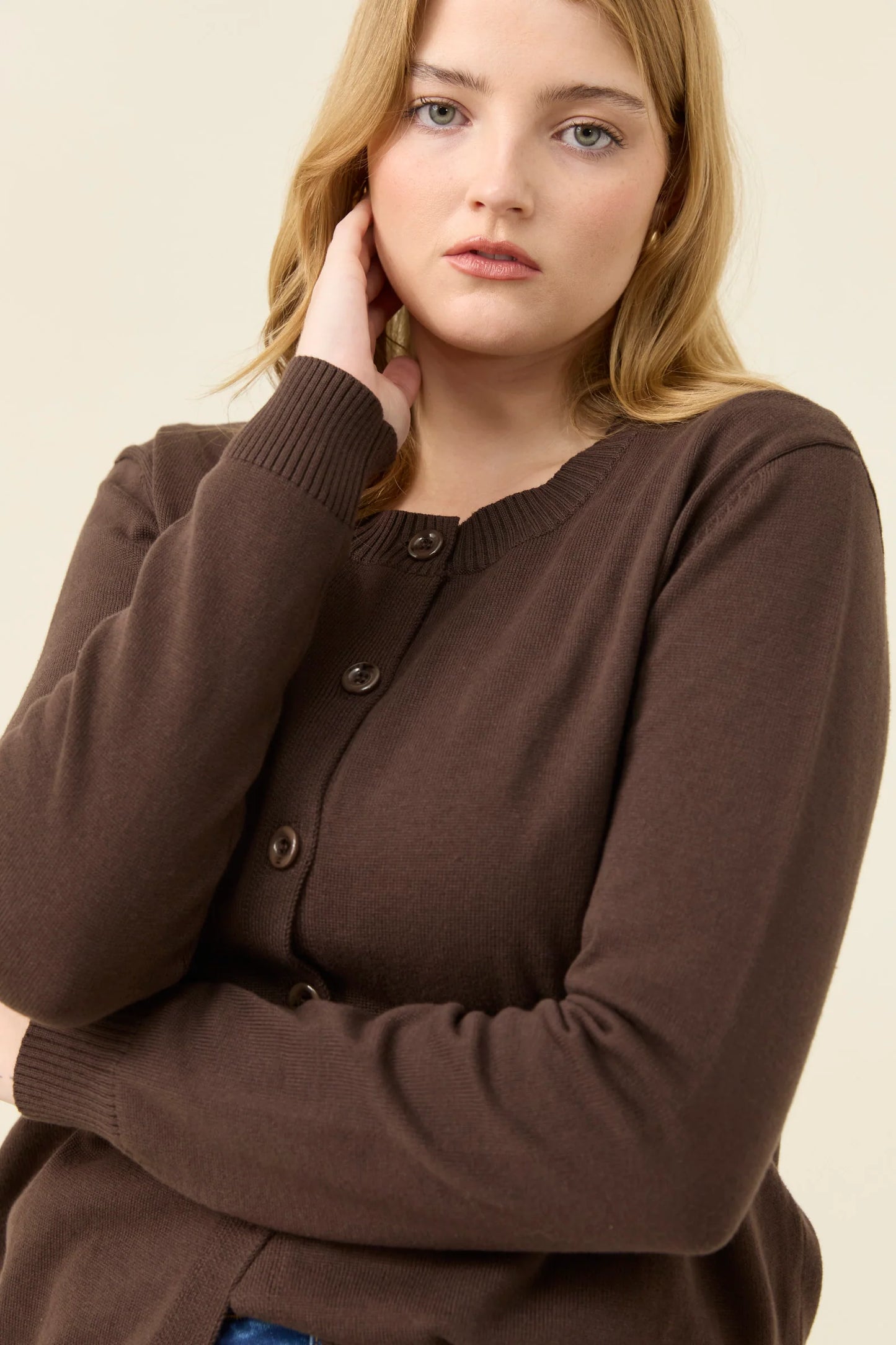 Isle of Mine Darby Cardigan Chocolate