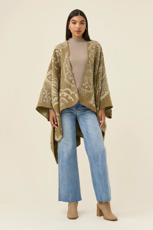 Isle of Mine Lucia Cape- Stone Paisley