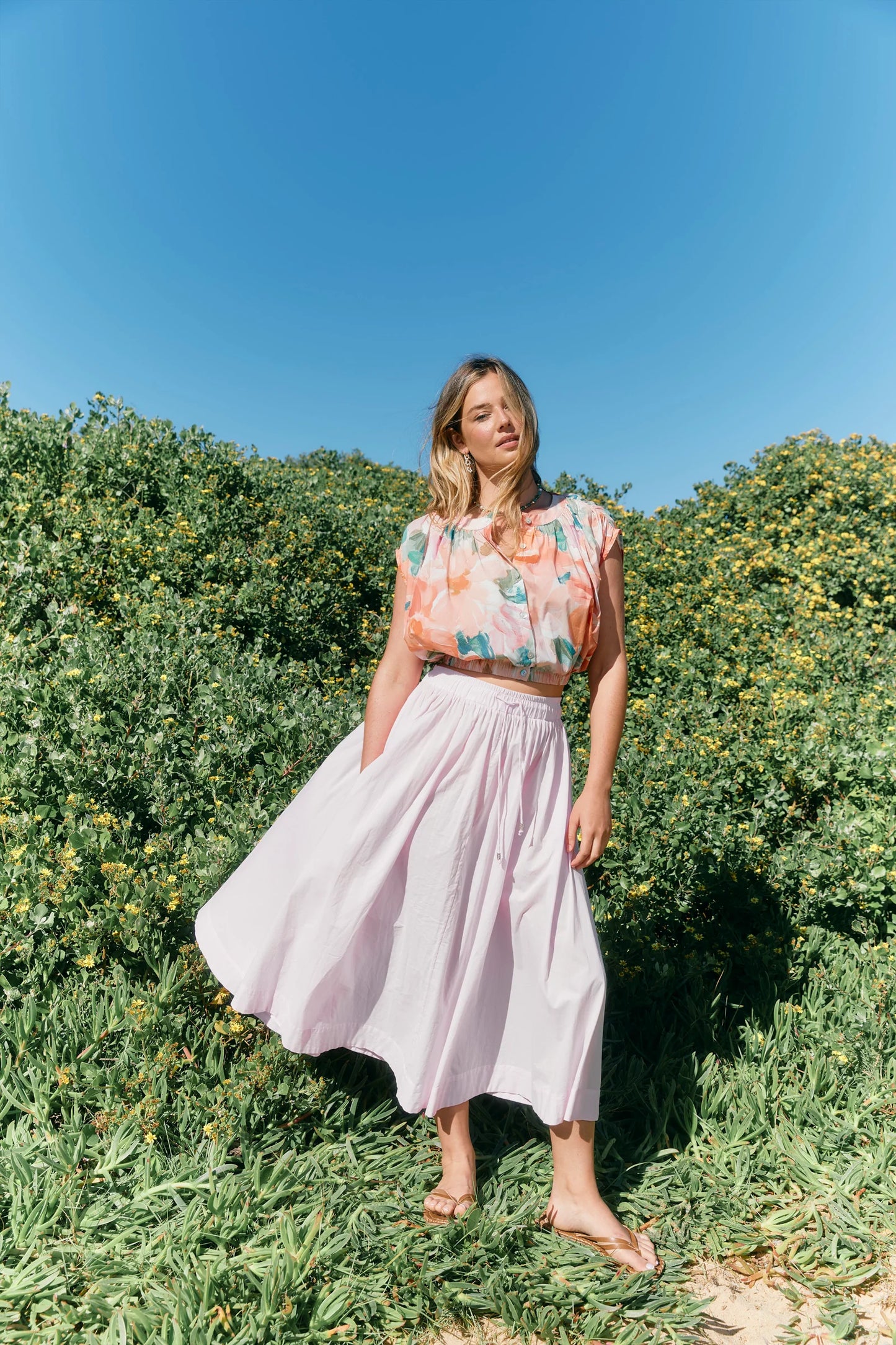 Isle of Mine Rosa Reversible Crop Top XS
