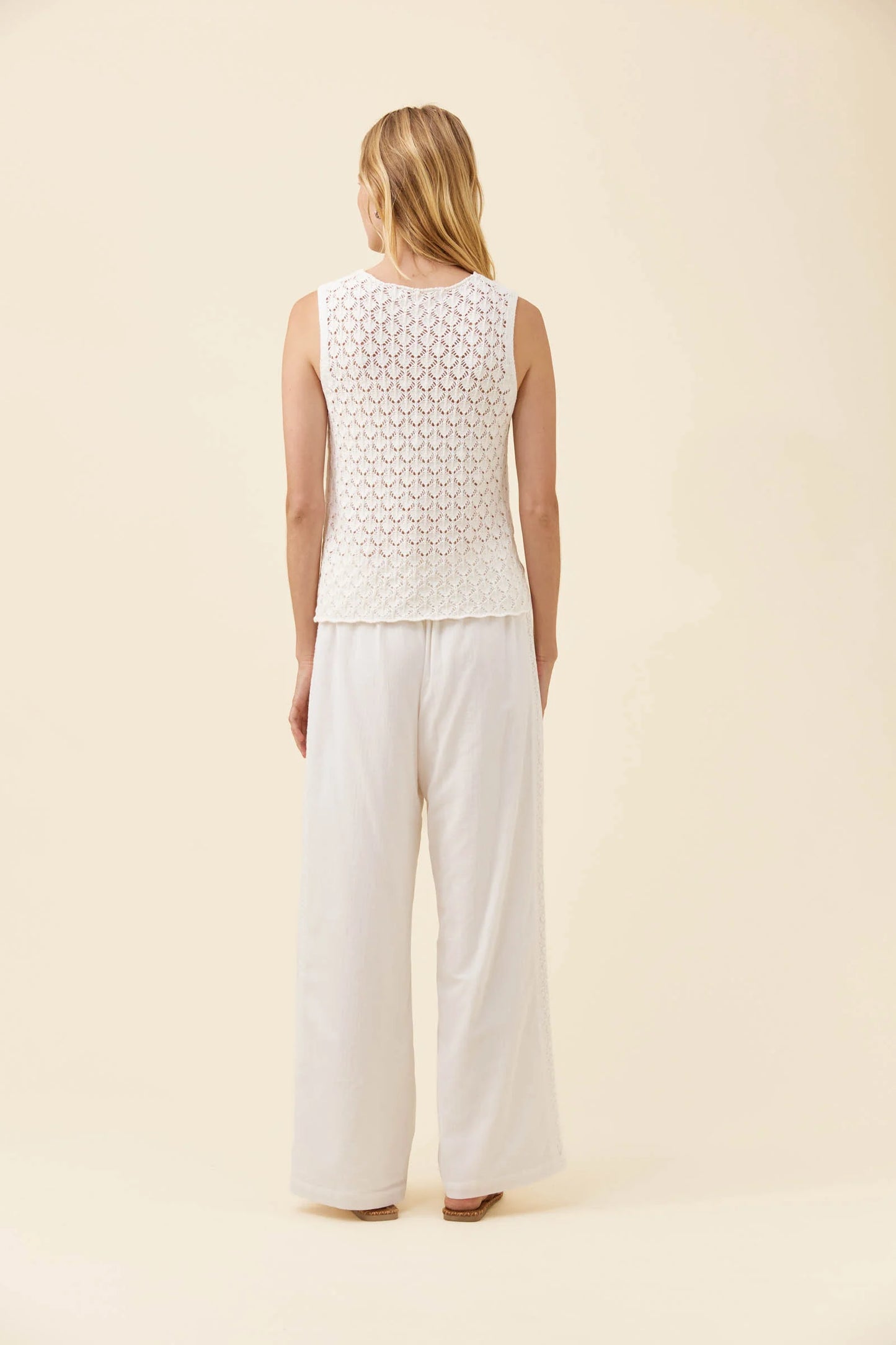 Isle of Mine Mia Top Knit White