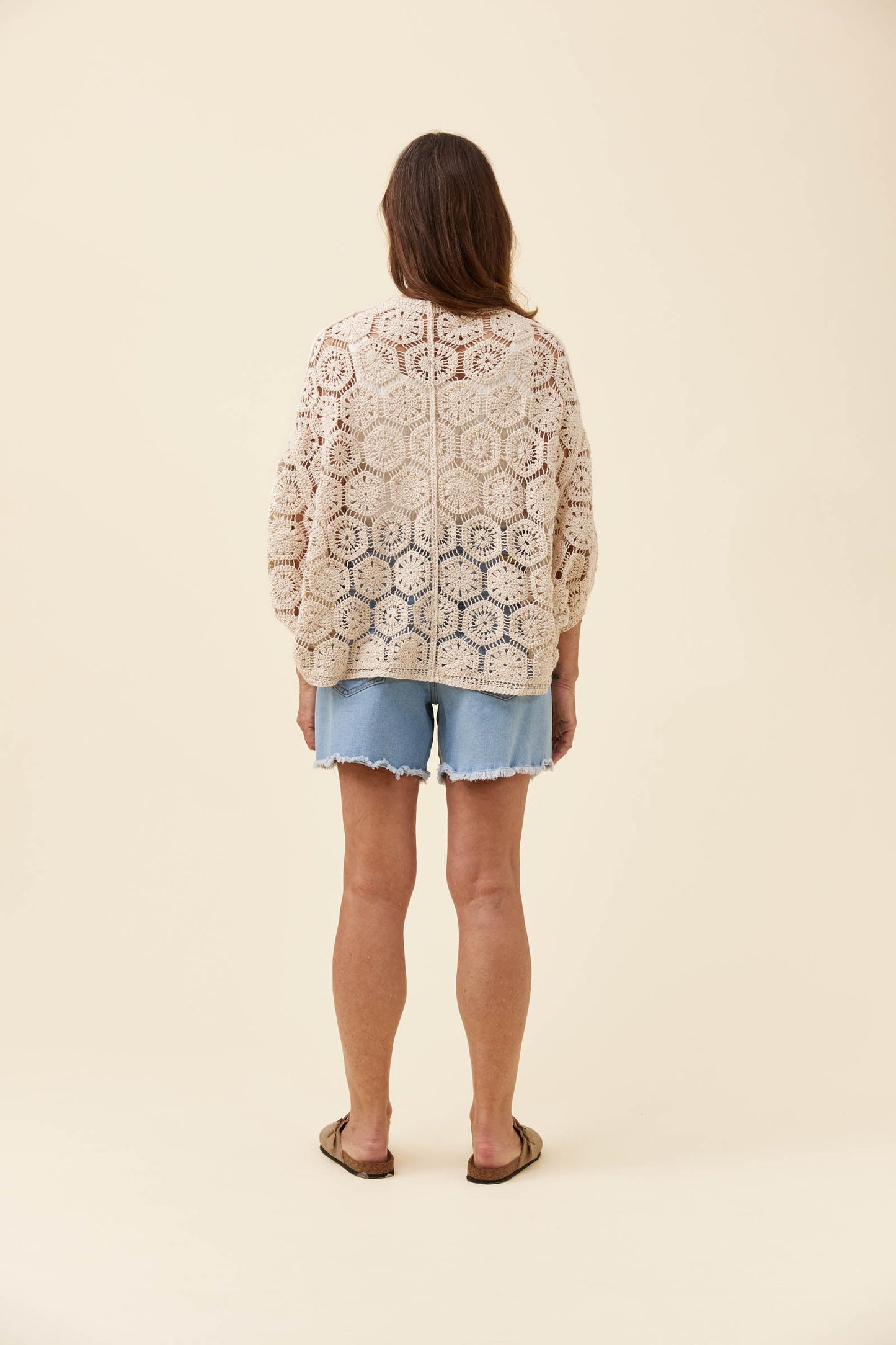 Isle of Mine Maggie Crochet Cape Canvas OS
