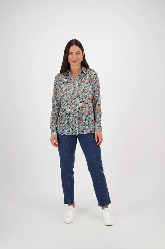 Vassalli Shirt w Button Back Ellery
