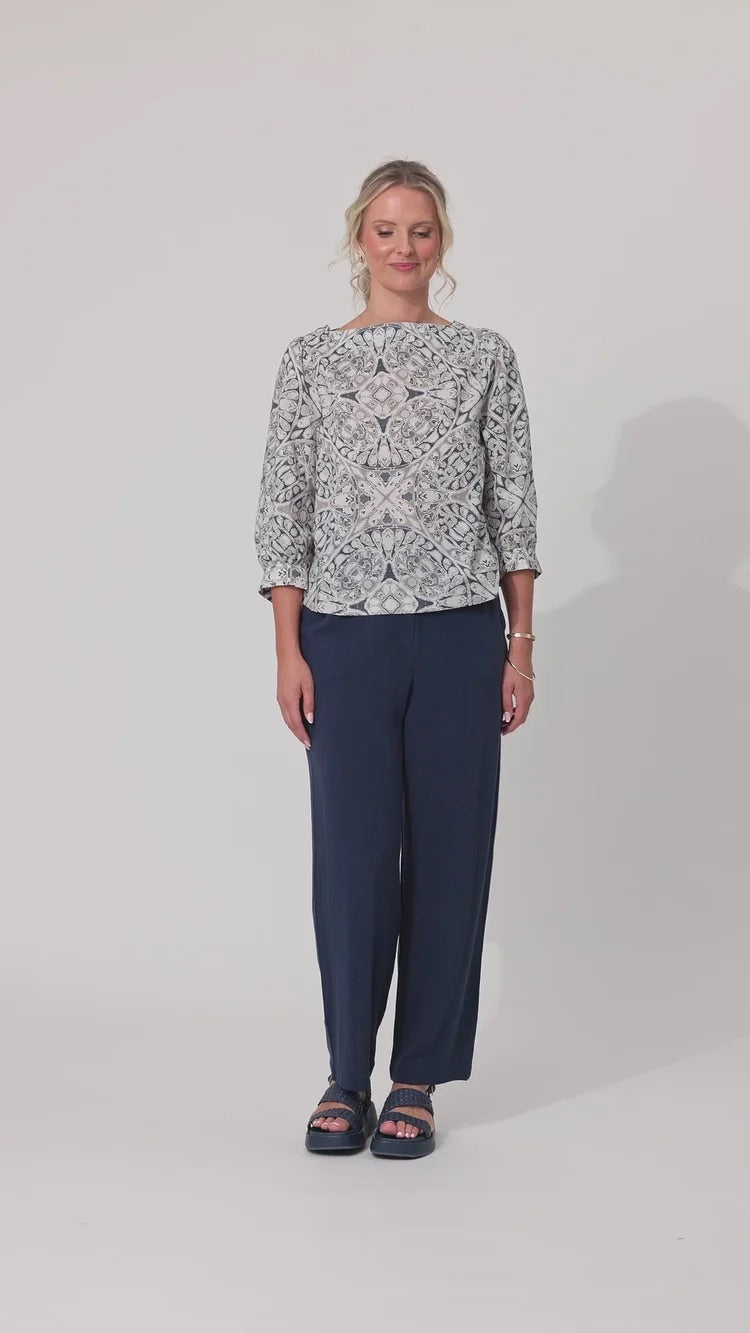 Lemon Tree Lolita Top Mosaic Print