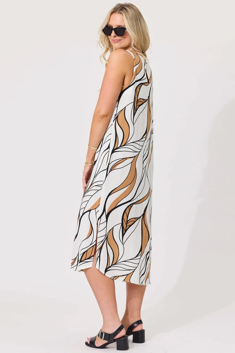 Lemon Tree Noa Leafy Dress White