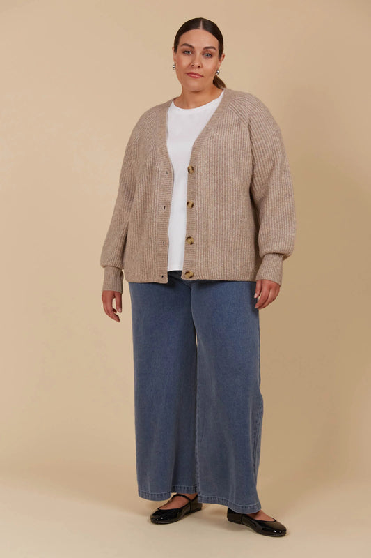 Isle of Mine Miru Cardigan Taupe
