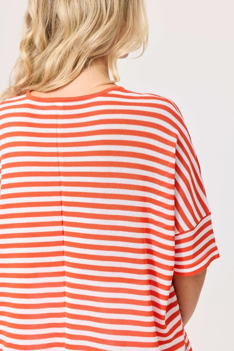 Lemon Tree Candela Knit White Orange
