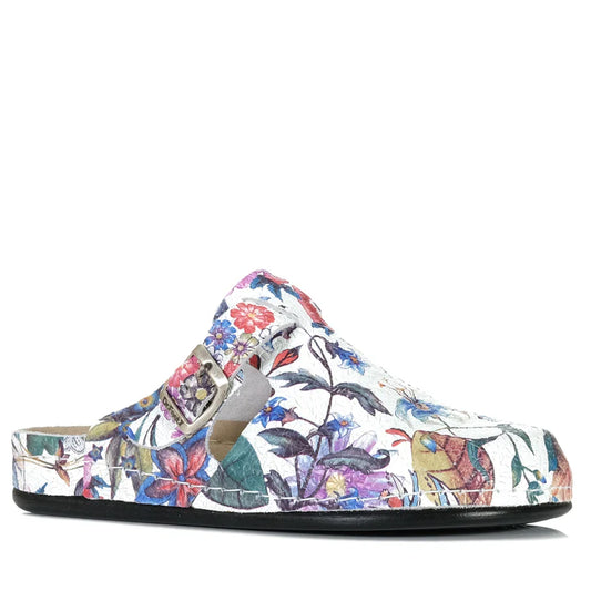 Dr Feet Halley White Floral
