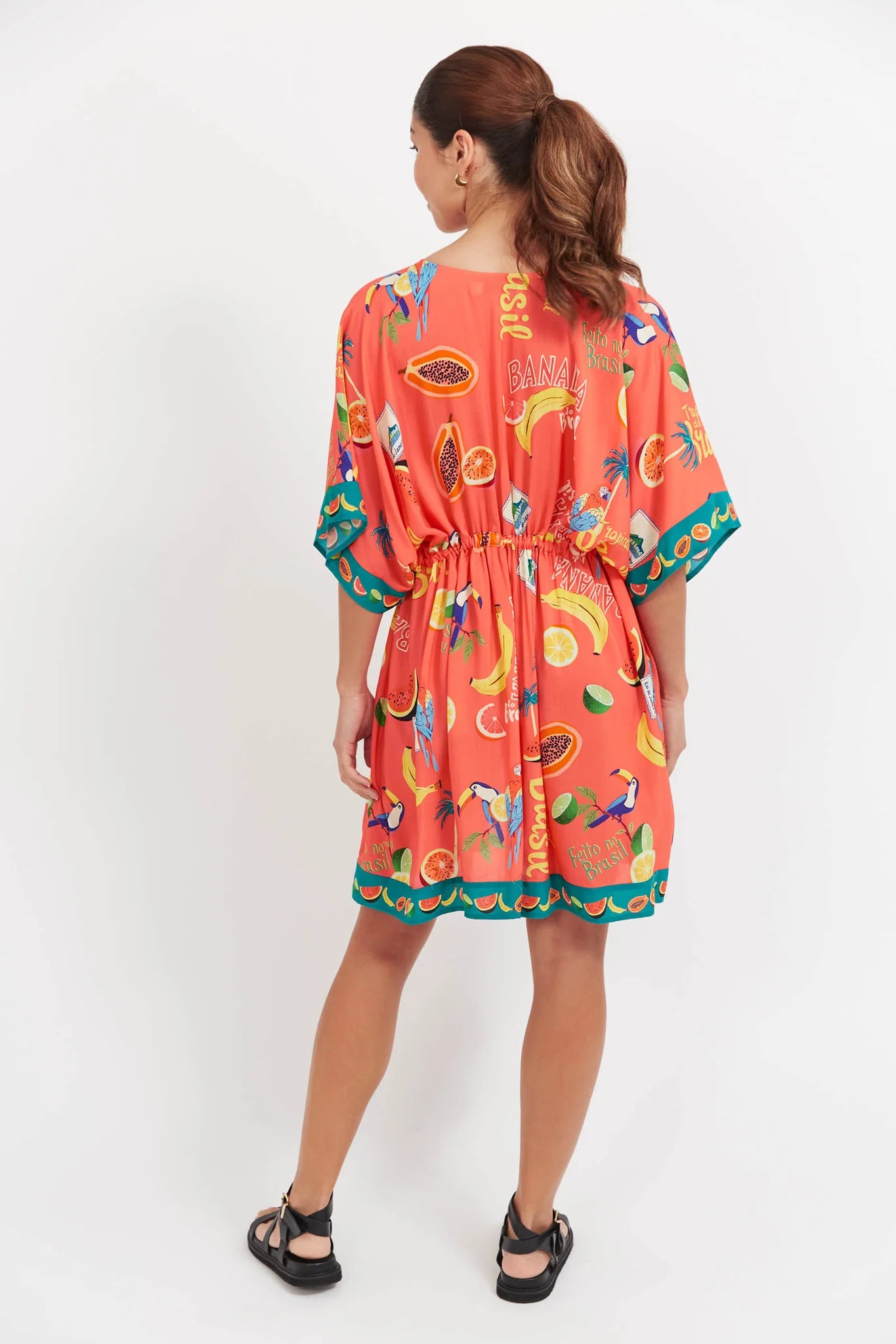 Haven Cabana Dress-Brasil Coral S