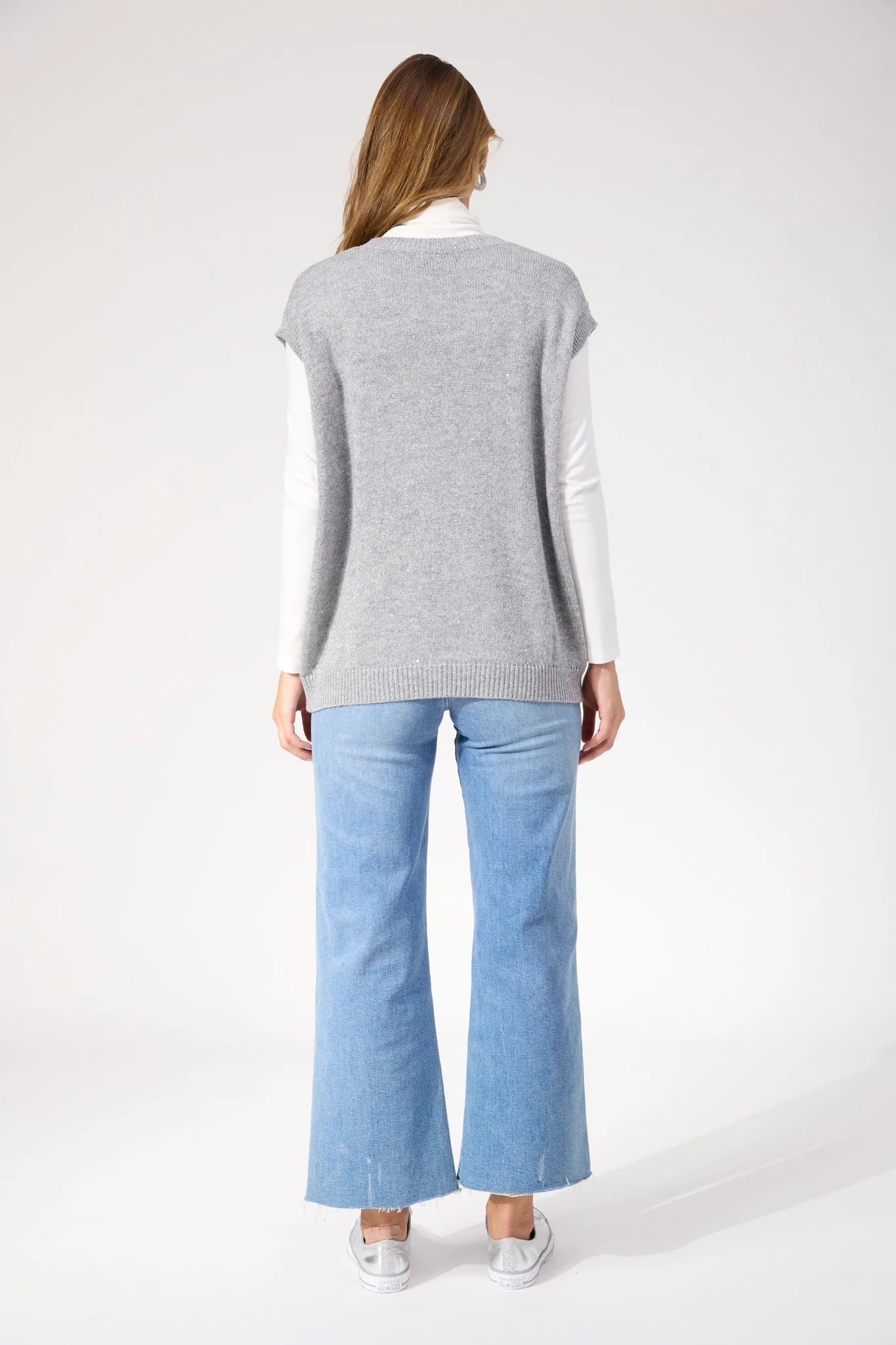 Salla Sparkle Vest Silver