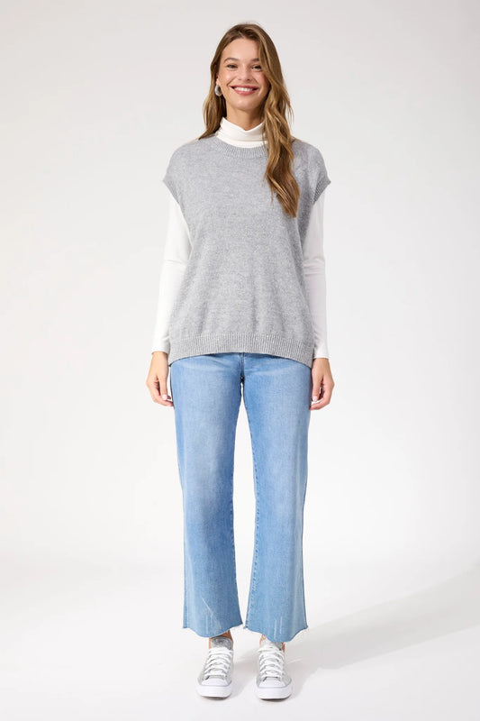 Salla Sparkle Vest Silver