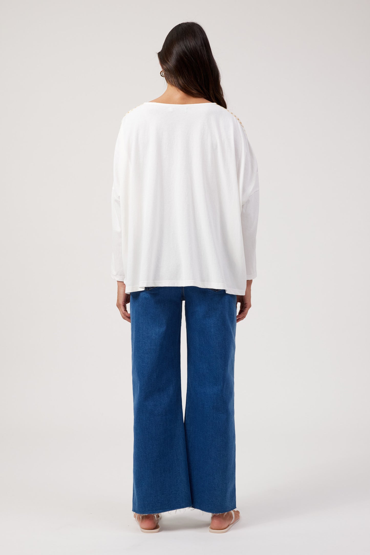 Haven Elba Heart Long Sleeved Tshirt White