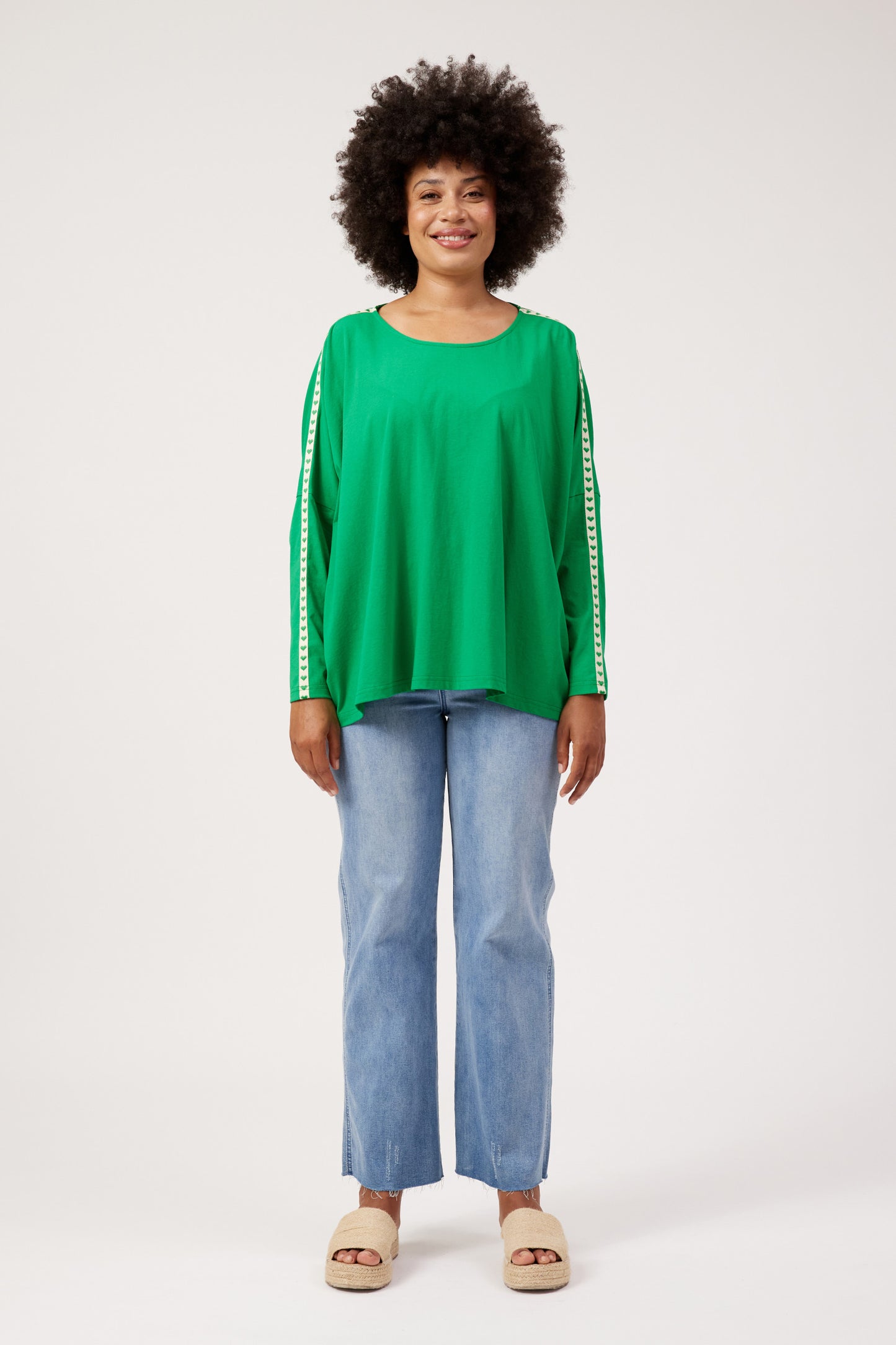 Haven Elba Heart Long Sleeve Tshirt Green