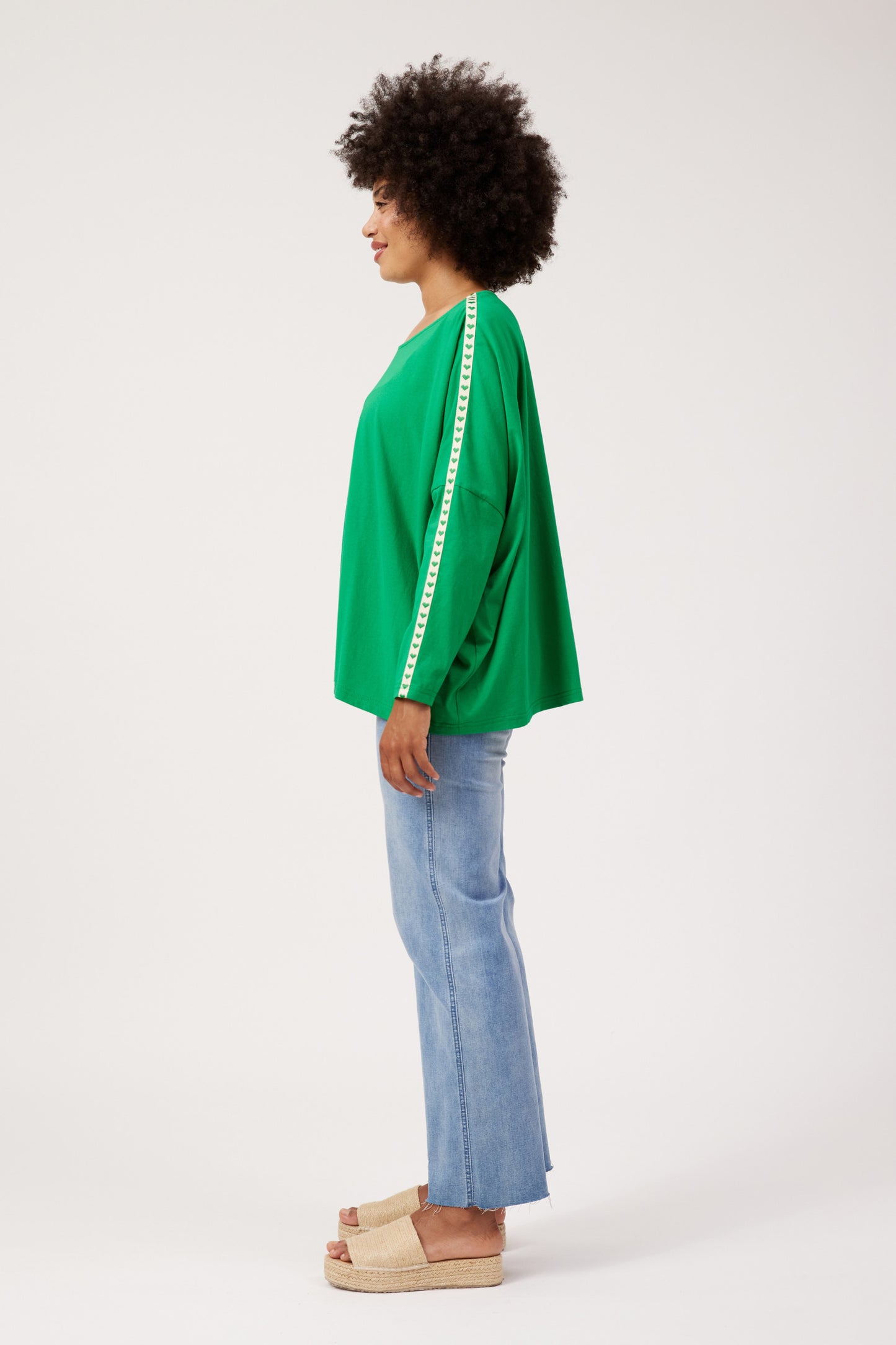 Haven Elba Heart Long Sleeve Tshirt Green