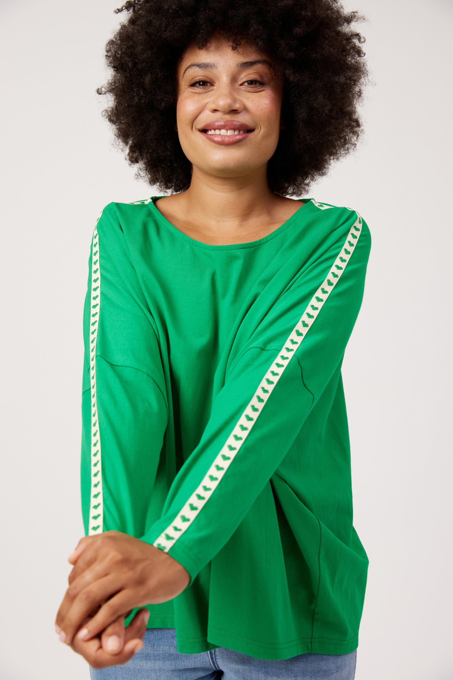 Haven Elba Heart Long Sleeve Tshirt Green