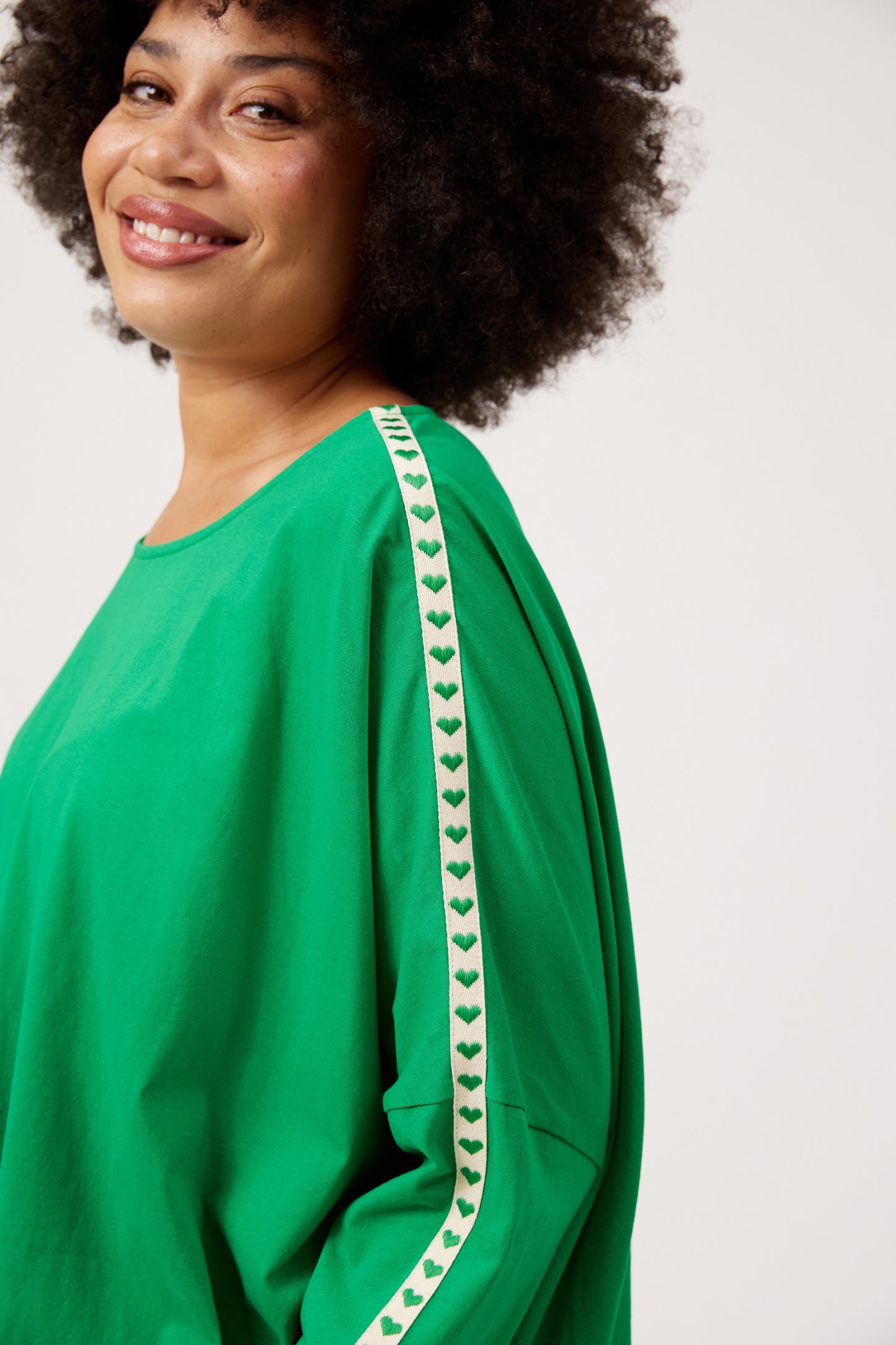 Haven Elba Heart Long Sleeve Tshirt Green