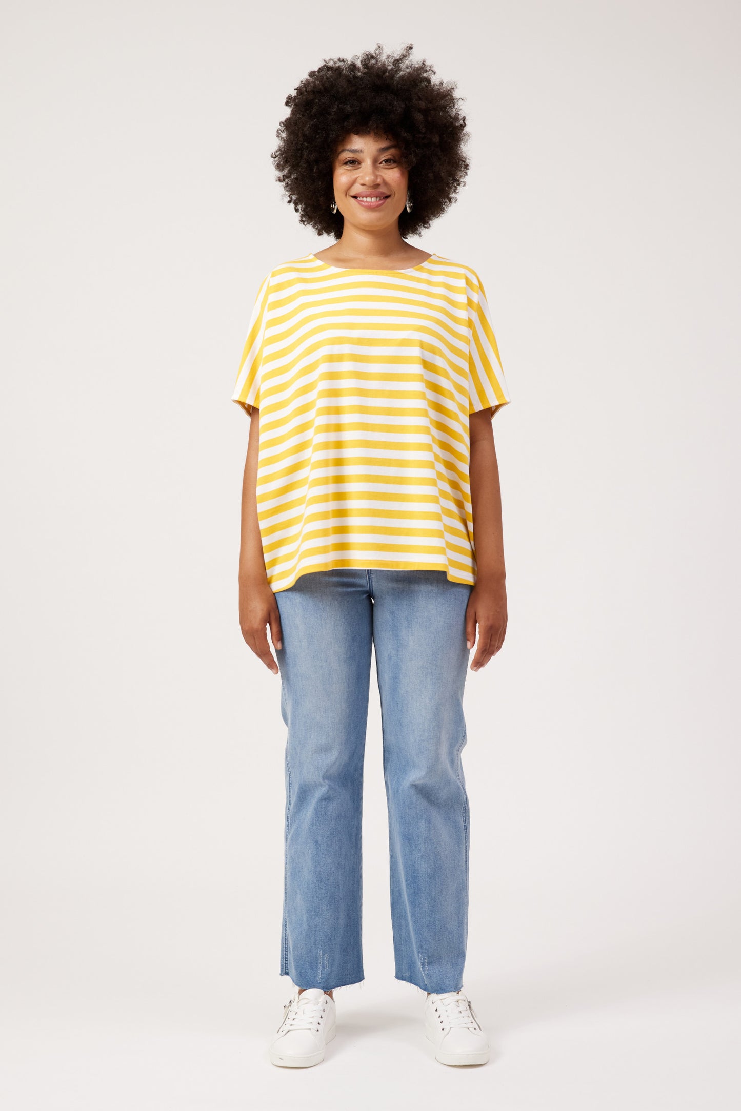 Haven Kos Stripe Tshirt Yellow