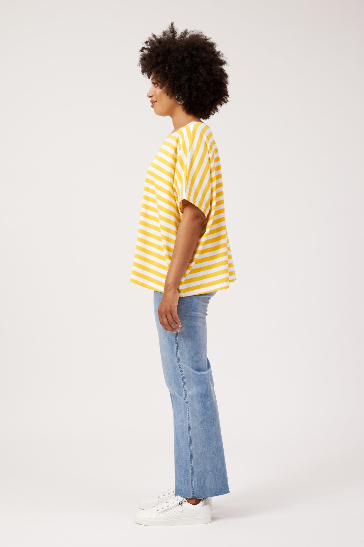 Haven Kos Stripe Tshirt Yellow