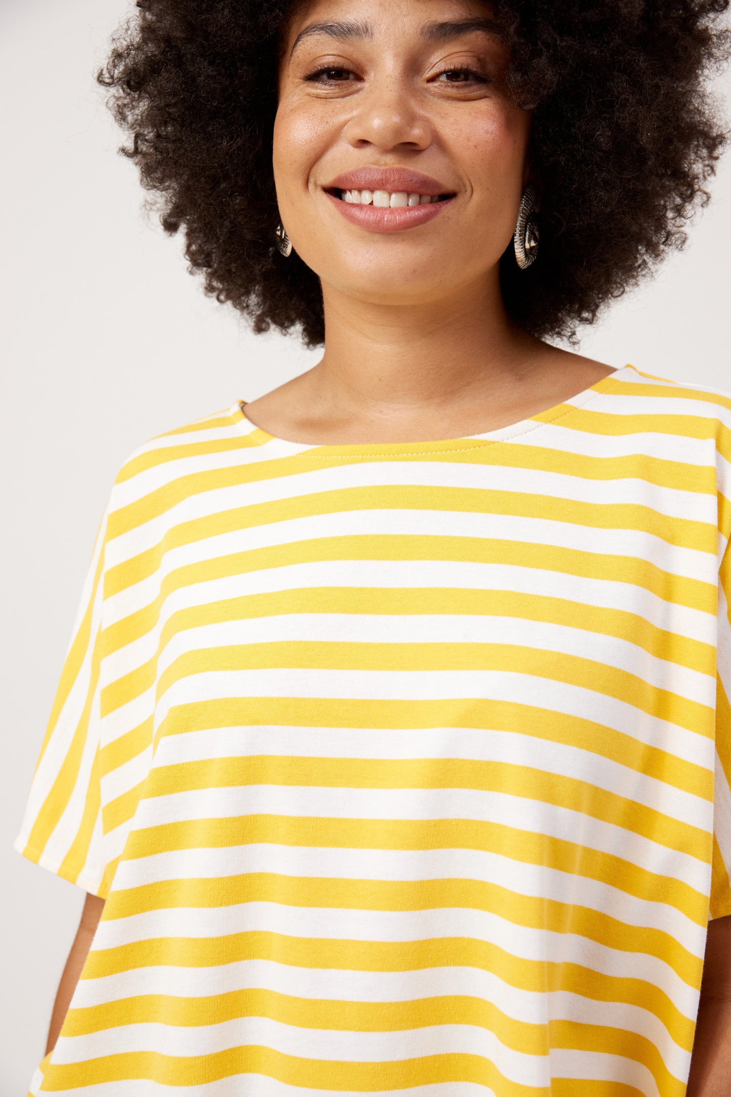 Haven Kos Stripe Tshirt Yellow