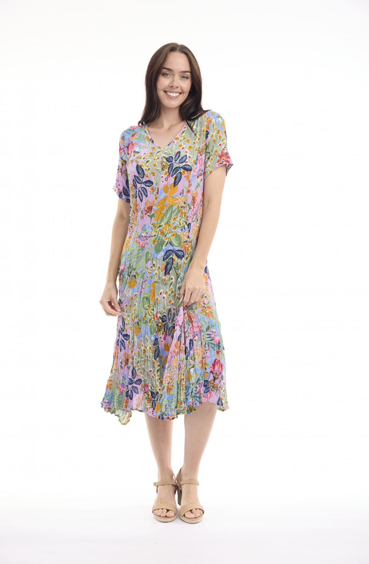 Orientique Sur Mer Godet Dress