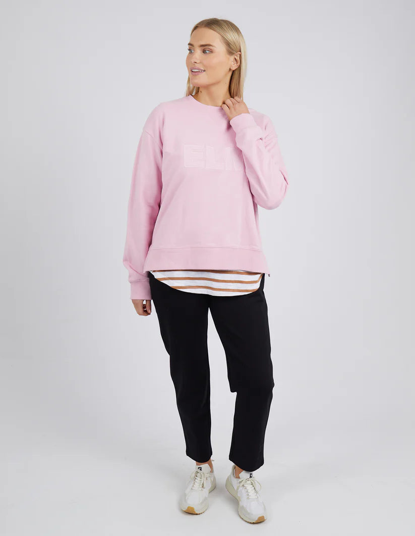 Elm Applique Sweat- Heather