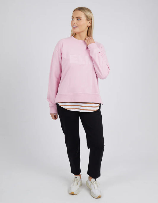 Elm Applique Sweat- Heather
