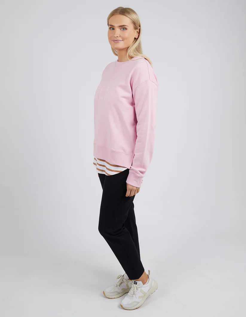 Elm Applique Sweat- Heather