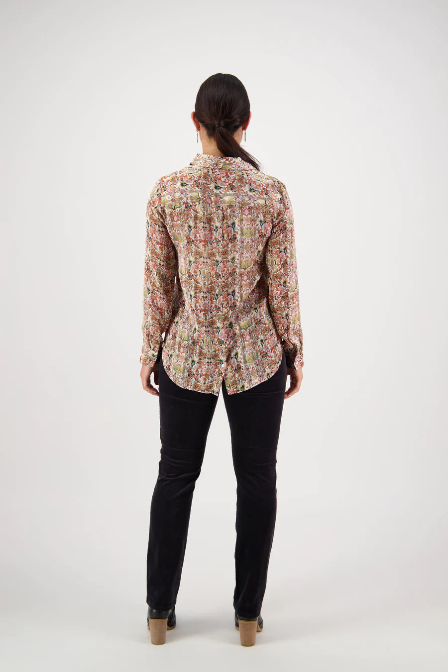 Vassalli Shirt w Button Back Eden