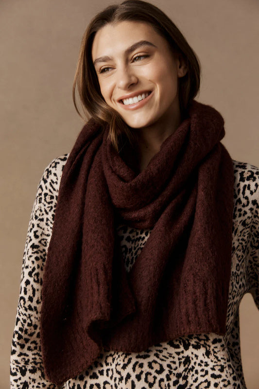 Eb+Ive Calista Scarf Mahogany