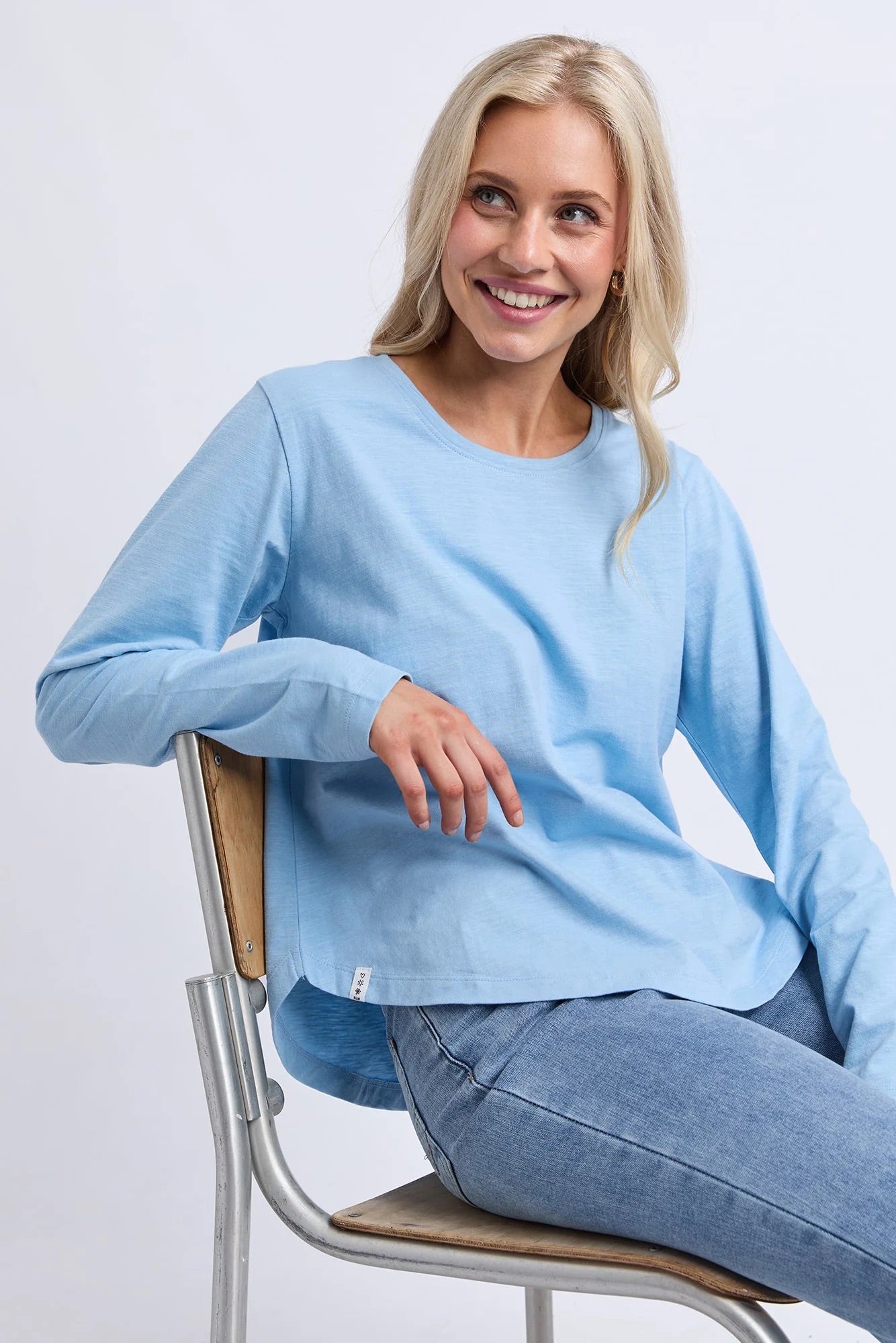 Elm Everyday L/S Tee Light Blue