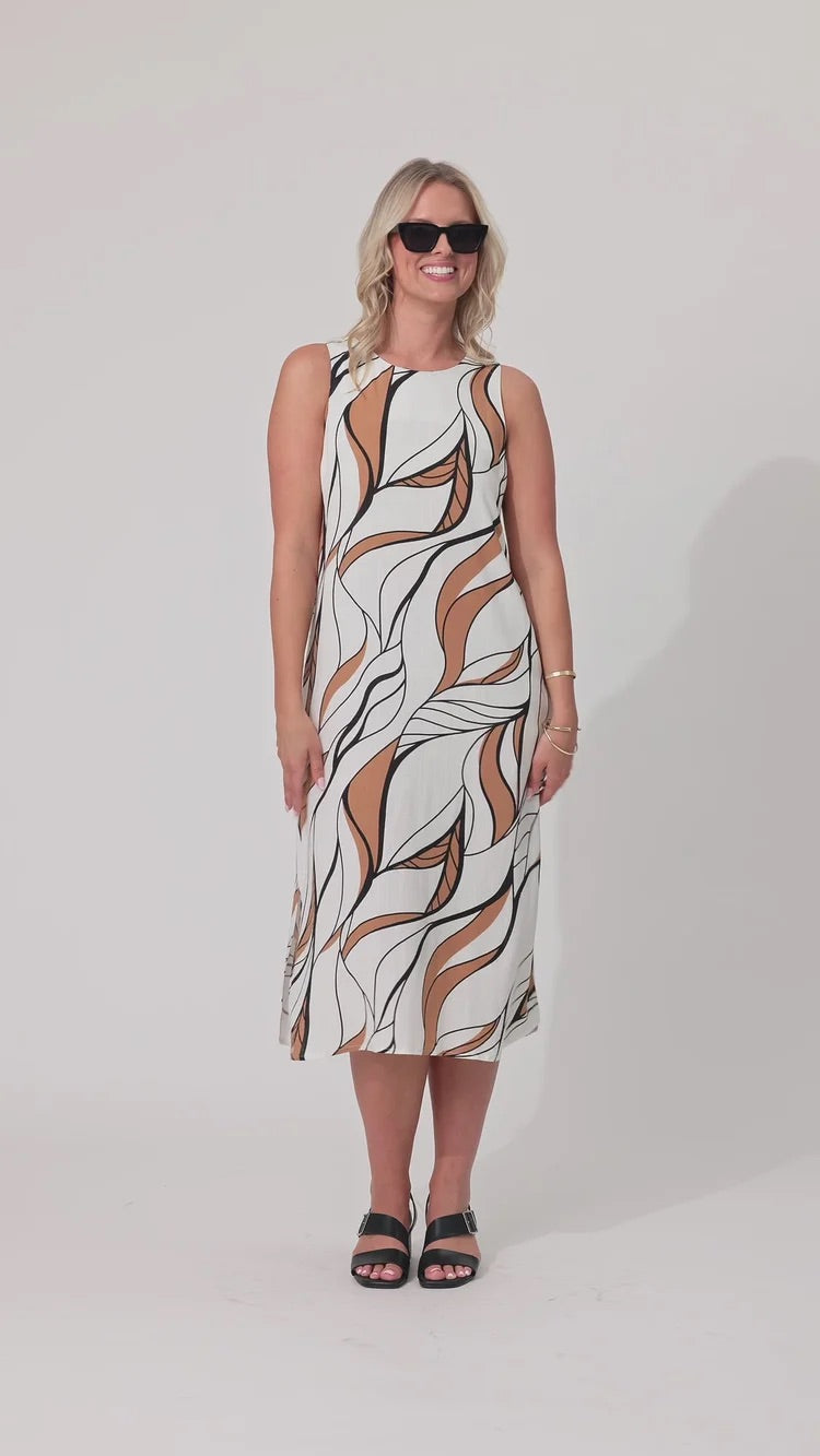 Lemon Tree Noa Leafy Dress White