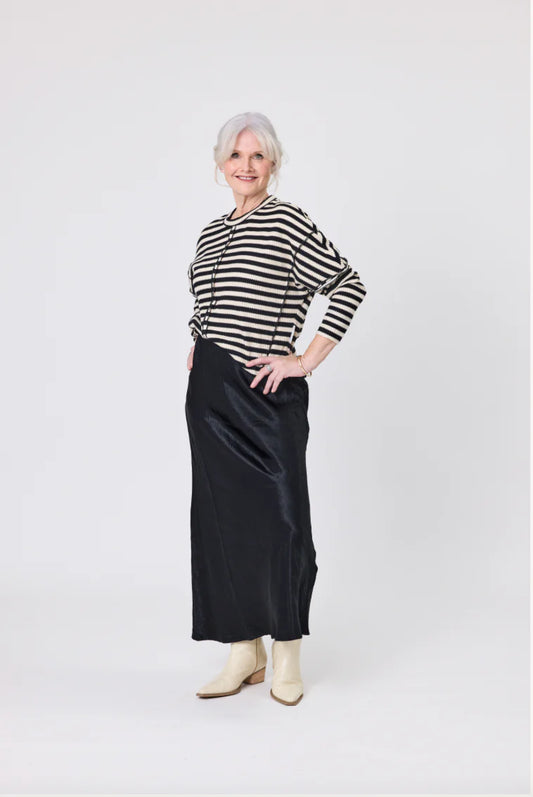 Lemon Tree Alice Top in Black/White